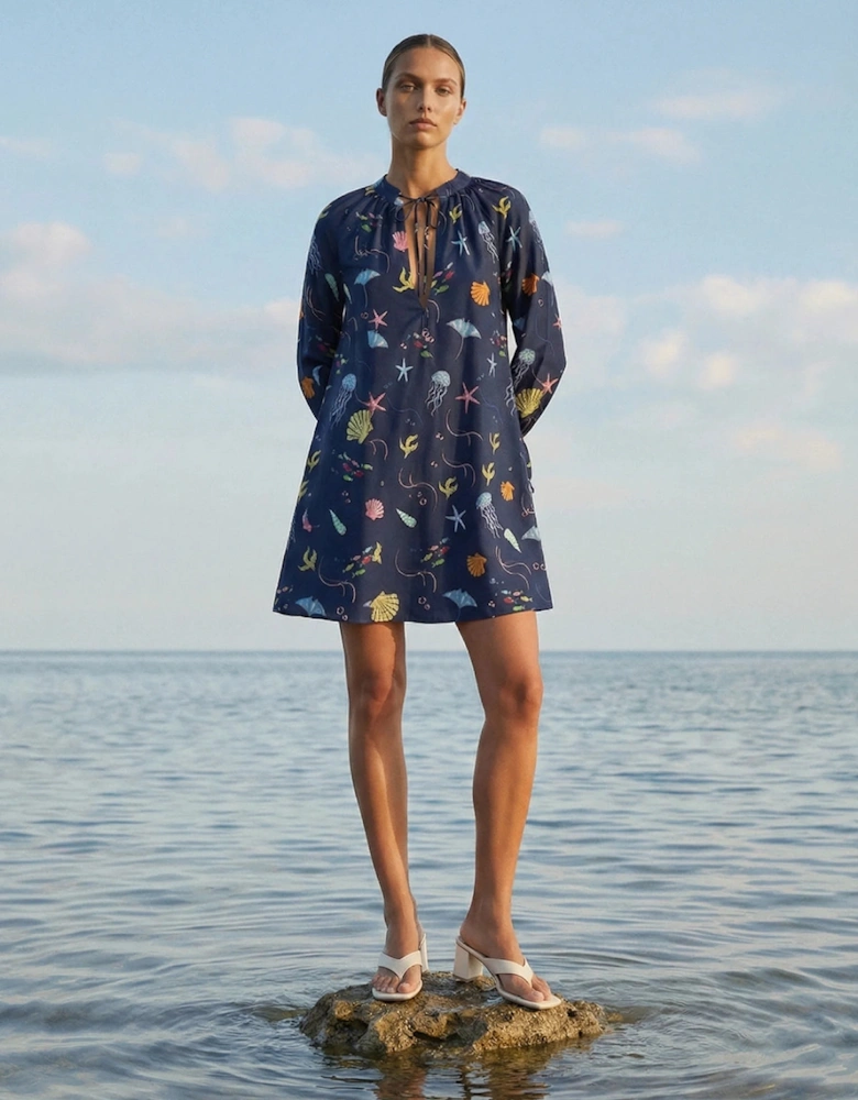 Oceanus x It's 9pm Margot Sealife Dress