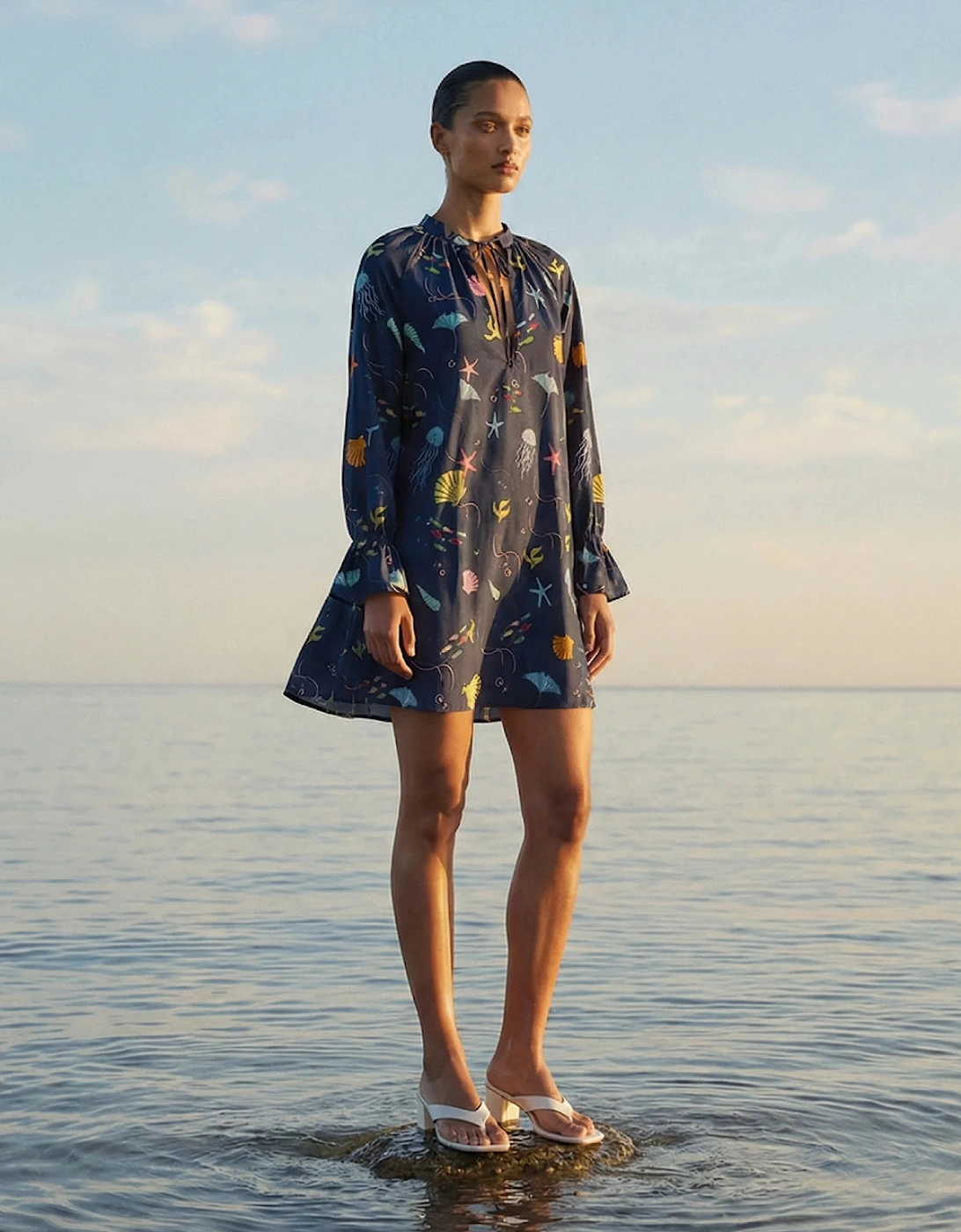 Oceanus x It's 9pm Margot Sealife Dress