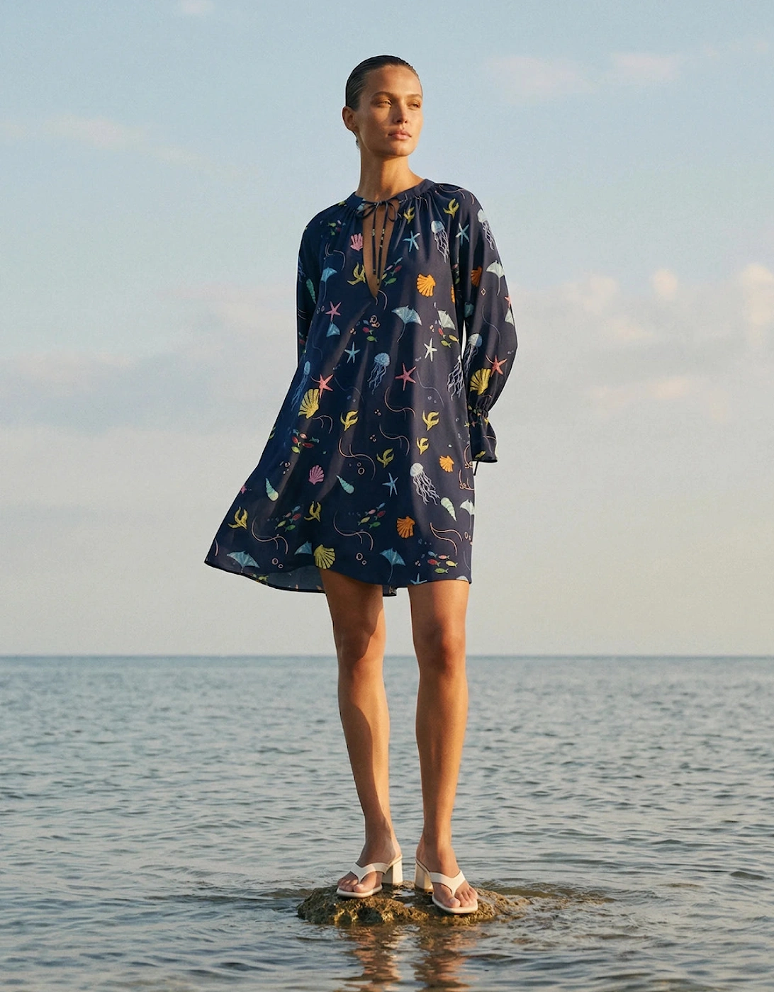 Oceanus x It's 9pm Margot Sealife Dress