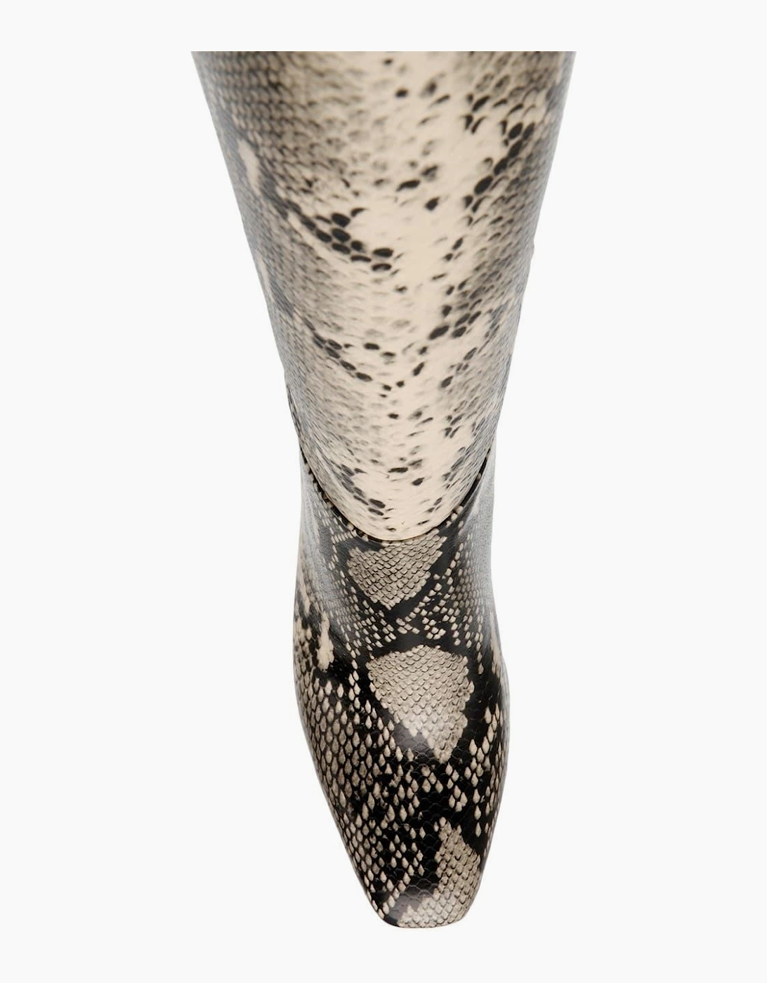 Knee High Block Heel Boots with Zipper
