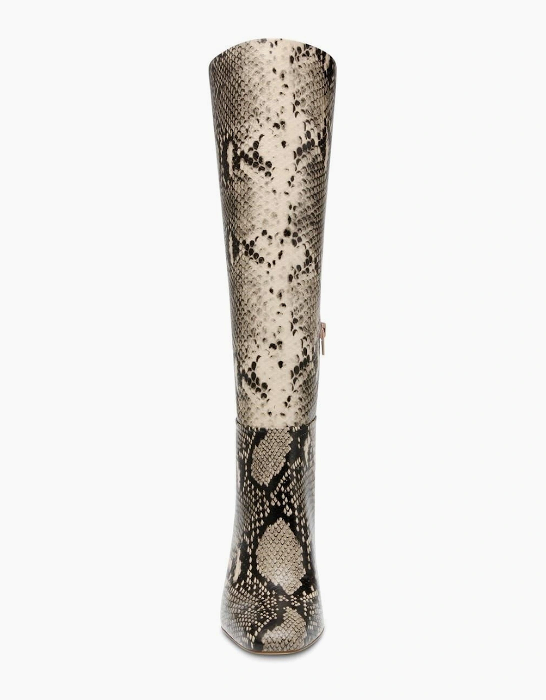 Knee High Block Heel Boots with Zipper