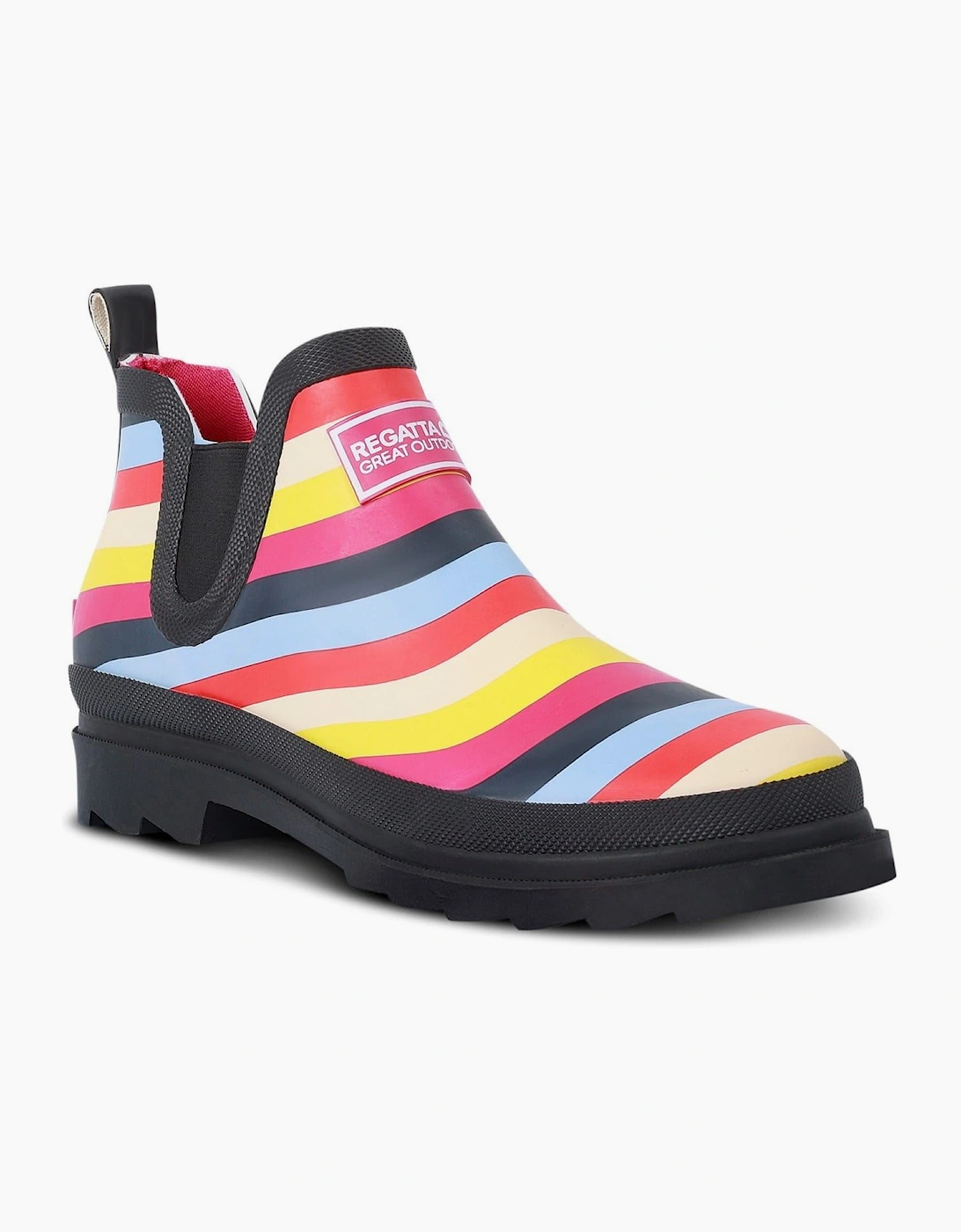 Harper Stripe Patterned Rain Boots