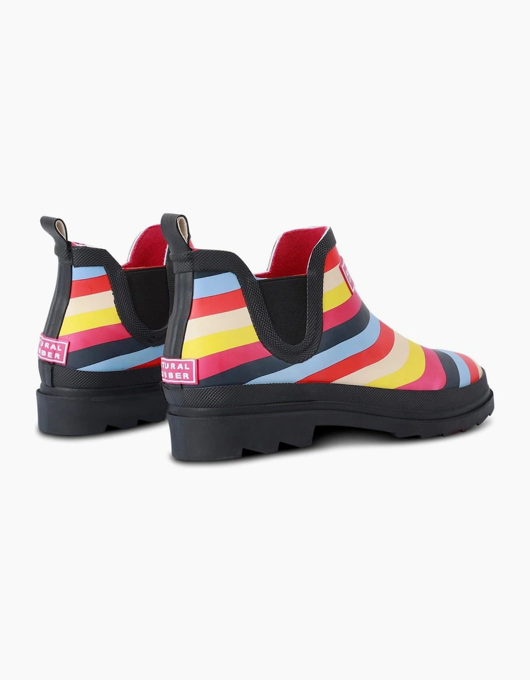 Harper Stripe Patterned Rain Boots