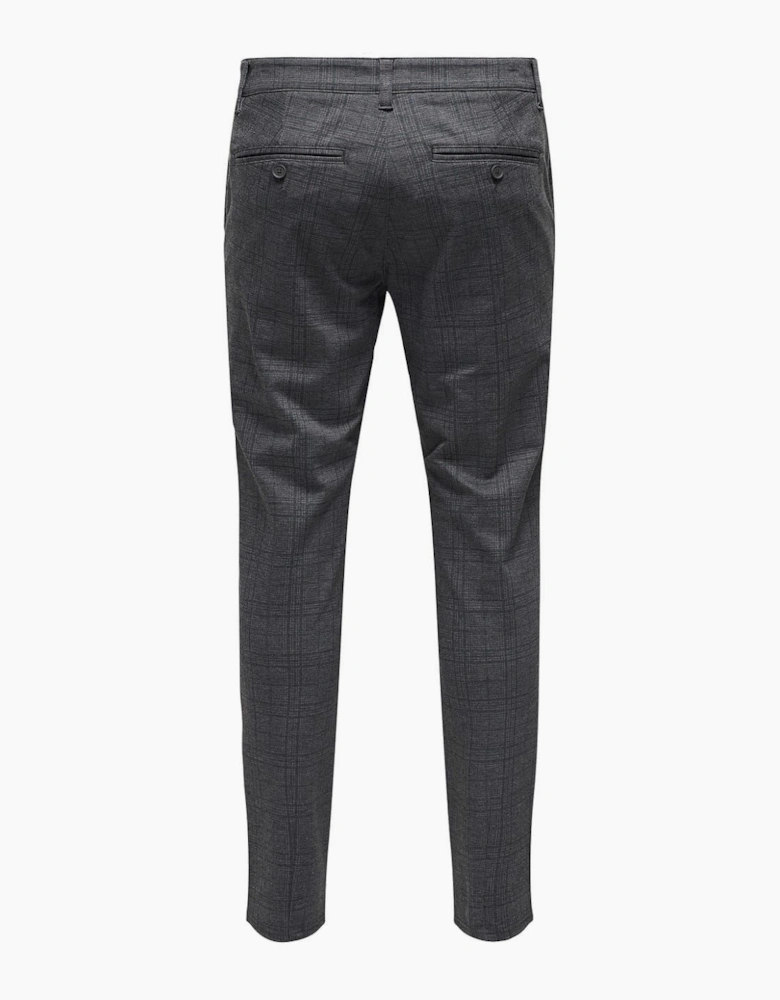 Plaid Slim Five Pocket Chinos