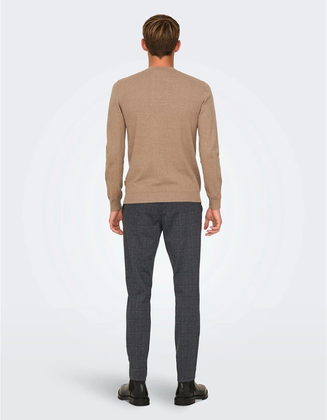 Plaid Slim Five Pocket Chinos