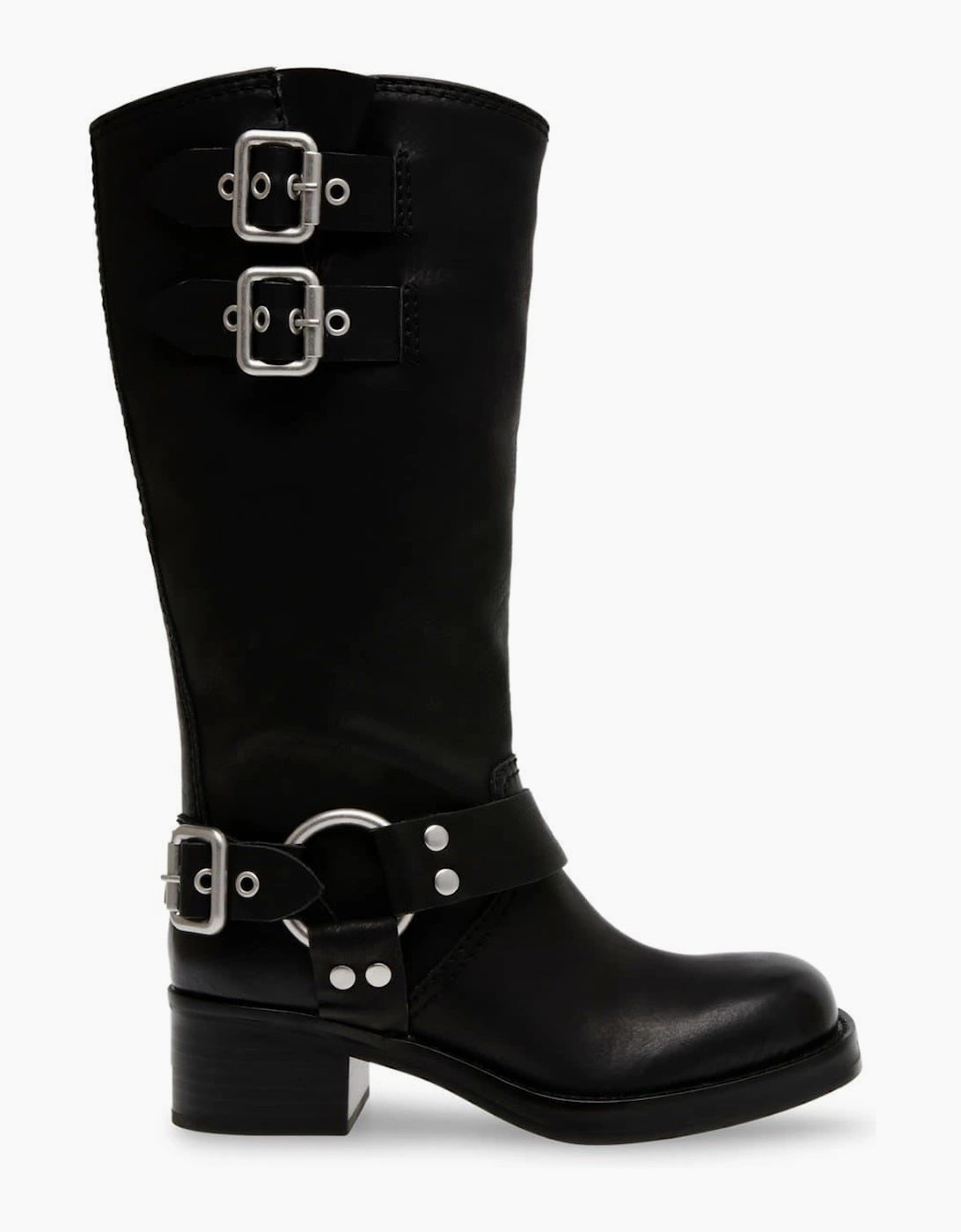 Eastern Motorcycle Boots with Block Heel