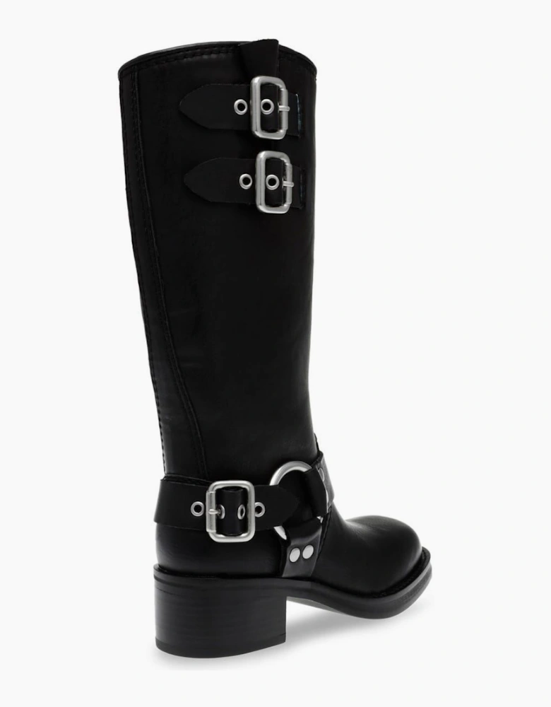 Eastern Motorcycle Boots with Block Heel