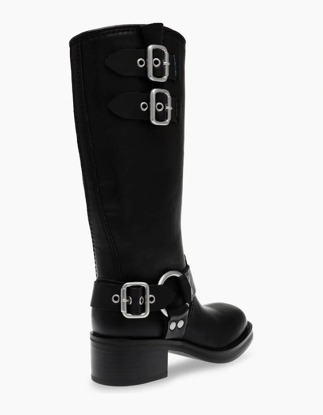Eastern Motorcycle Boots with Block Heel