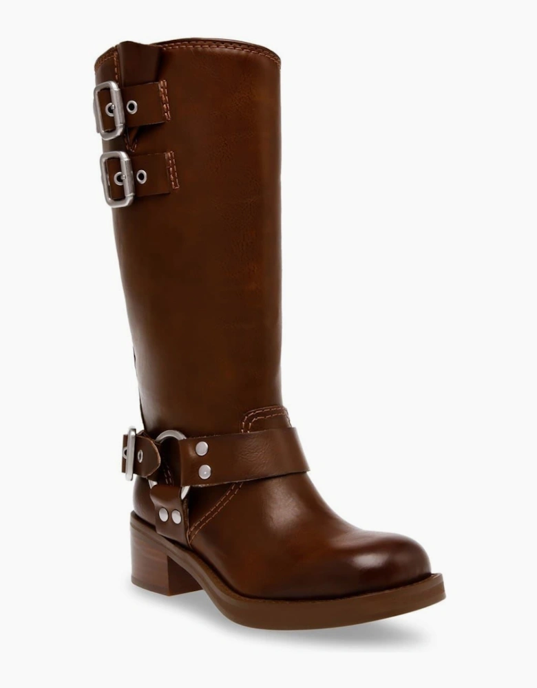 Eastern Motorcycle Boots with Block Heel