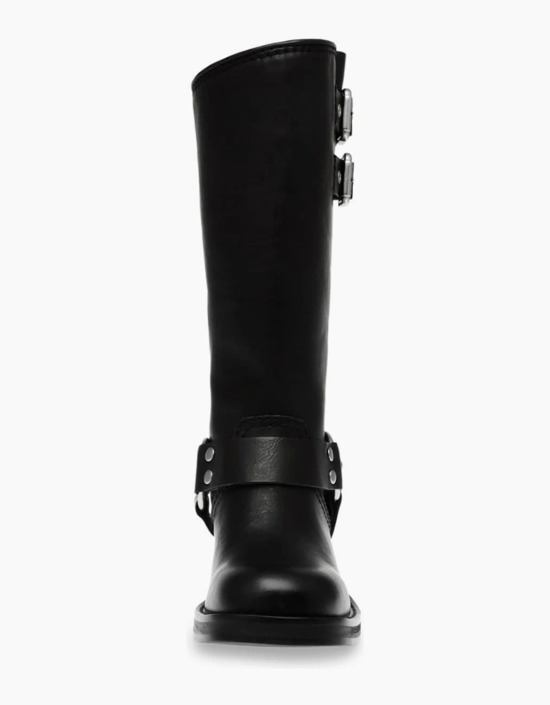 Eastern Motorcycle Boots with Block Heel
