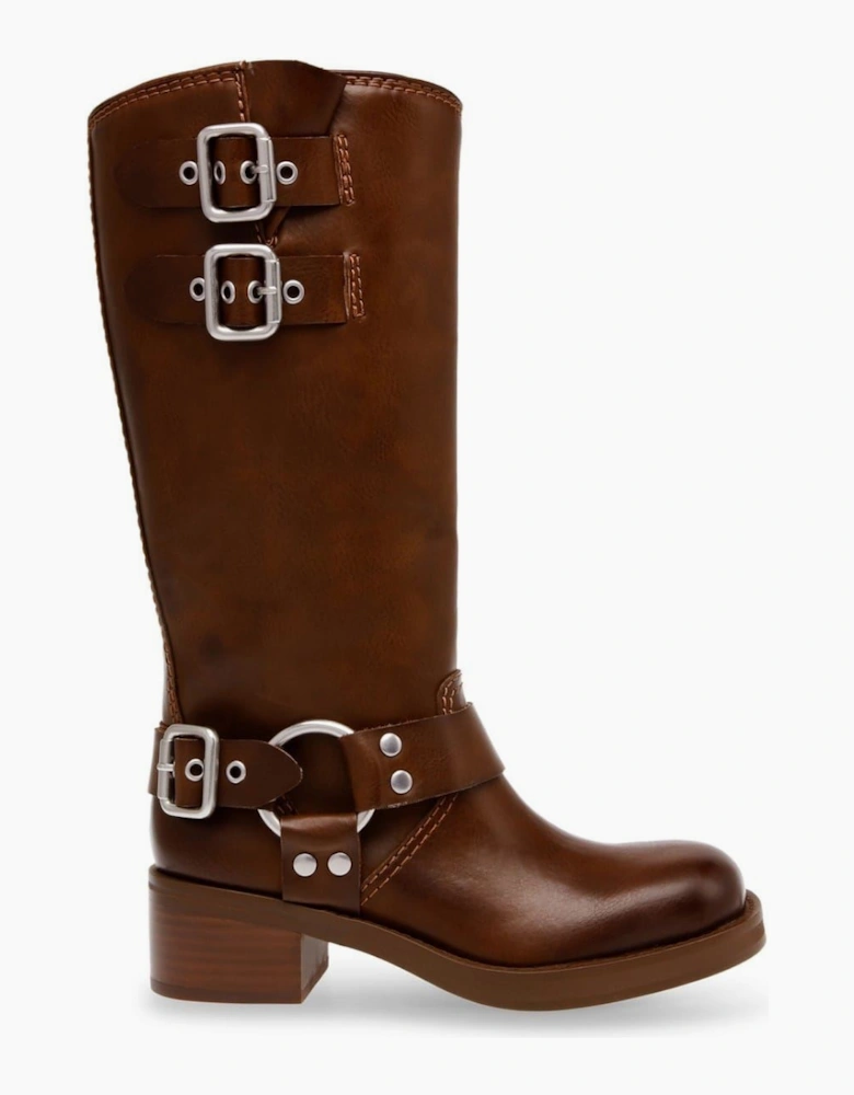 Eastern Motorcycle Boots with Block Heel
