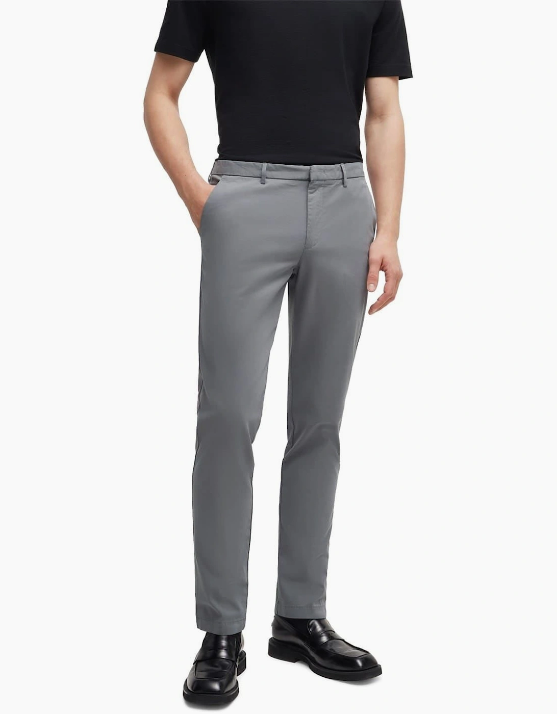 Kaito3 Solid Patterned Straight Chinos