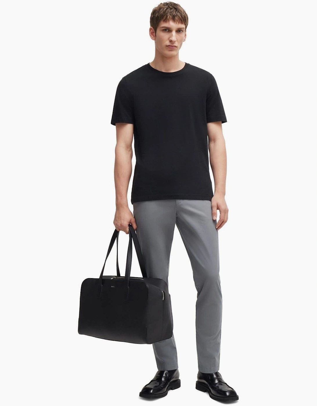 Kaito3 Solid Patterned Straight Chinos