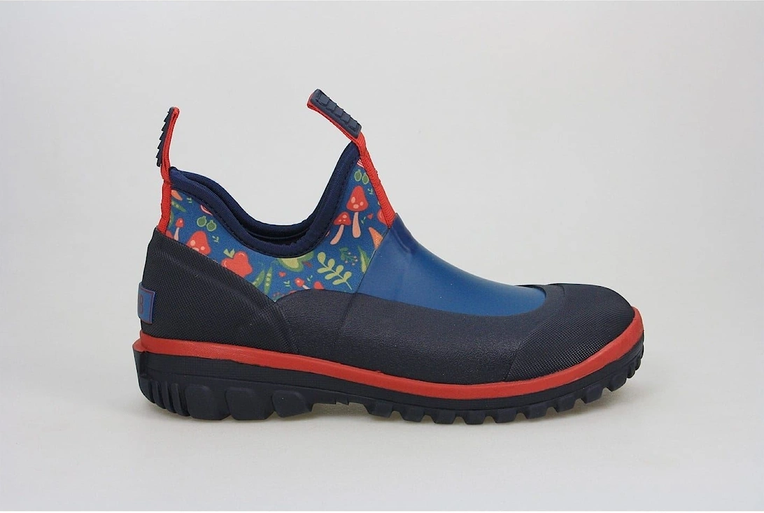 Floral Patterned Rain Boots with Lug Sole