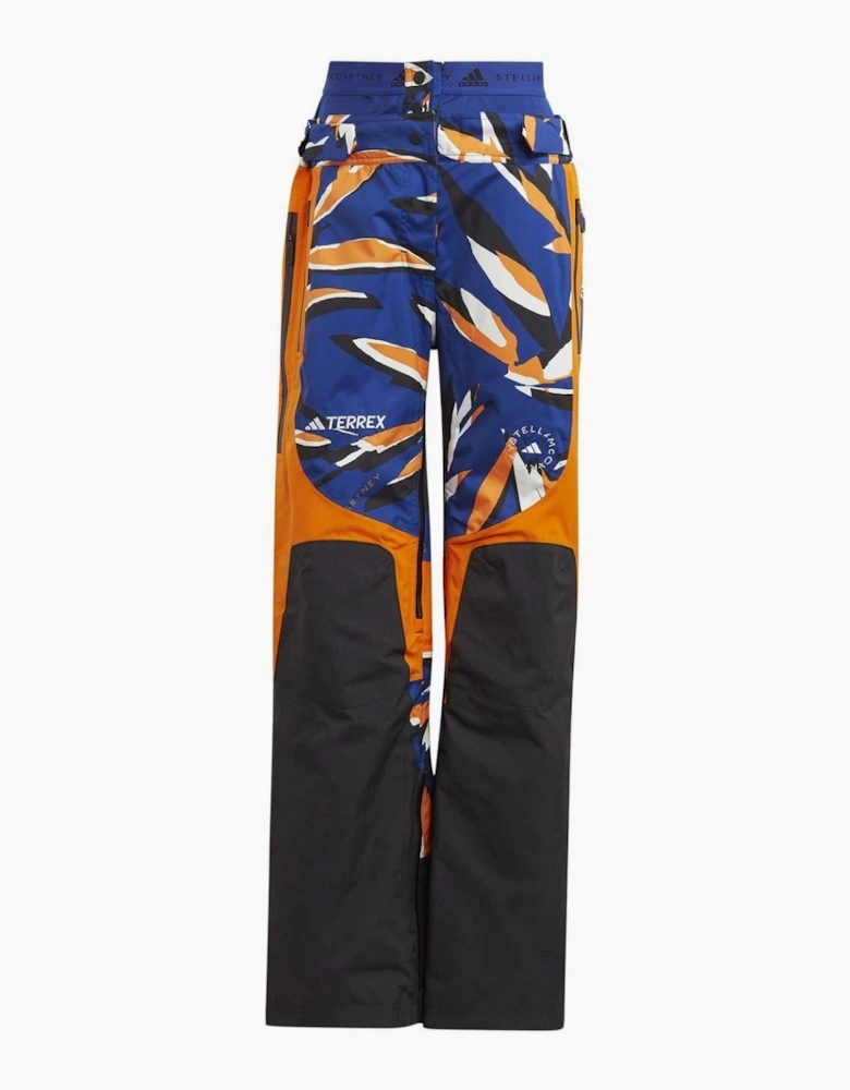 Abstract Patterned Regular Fit Ski Pants