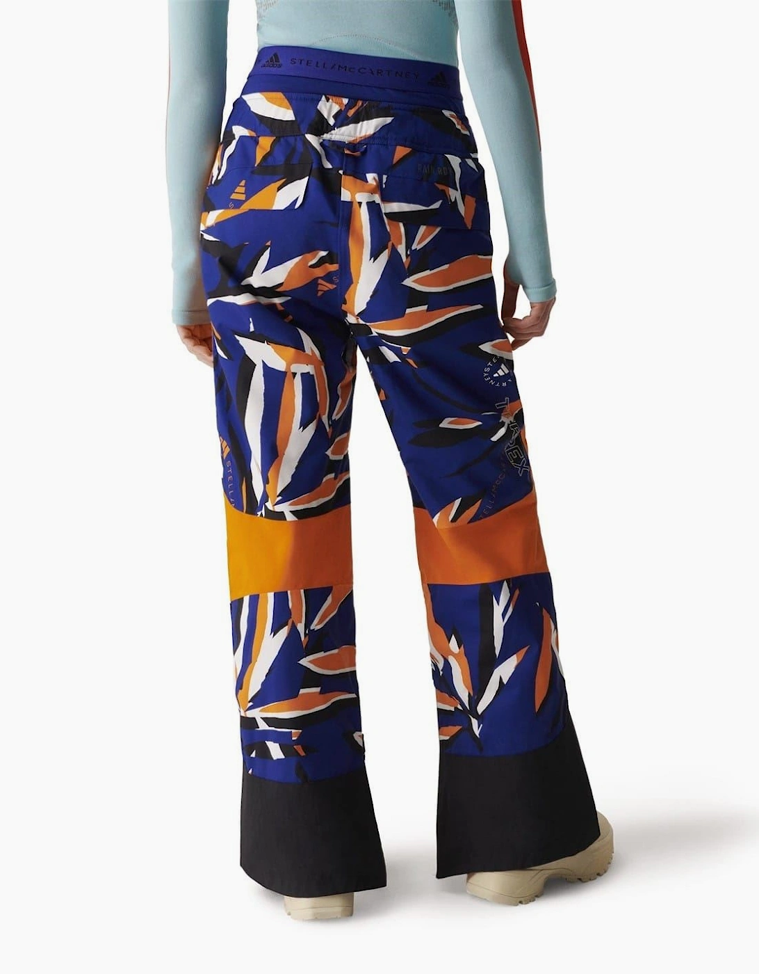 Abstract Patterned Regular Fit Ski Pants