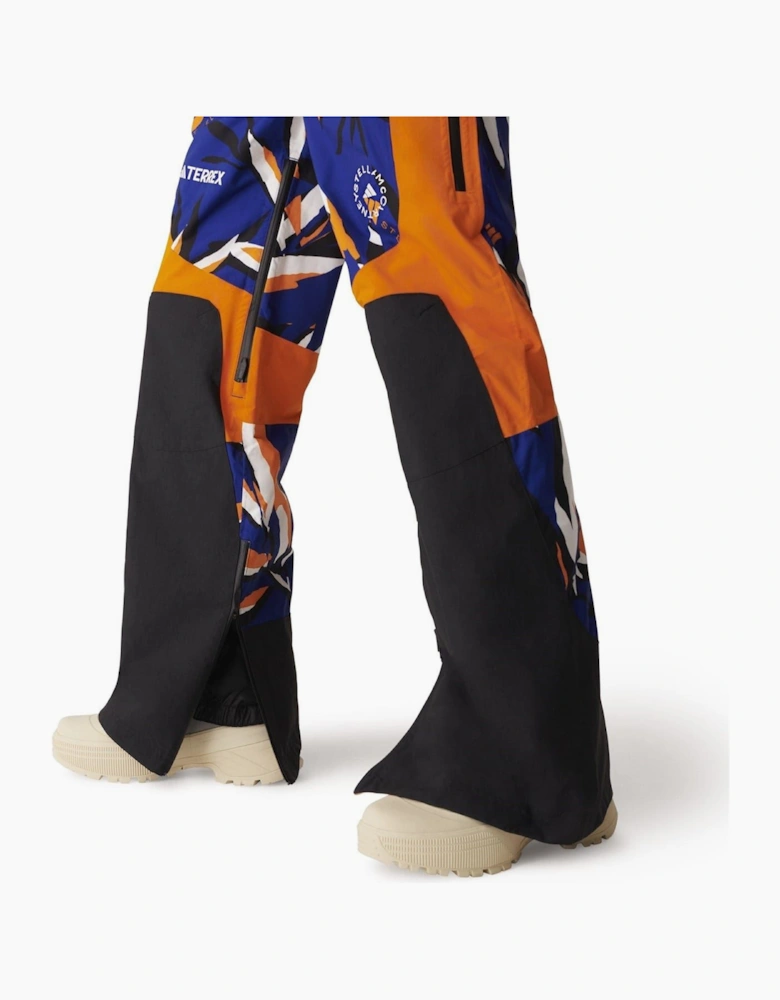 Abstract Patterned Regular Fit Ski Pants