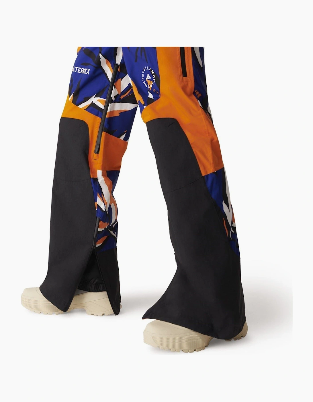 Abstract Patterned Regular Fit Ski Pants
