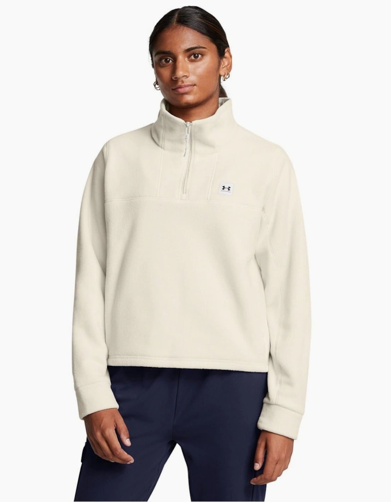 Zip Neck Long Sleeve Sweatshirt