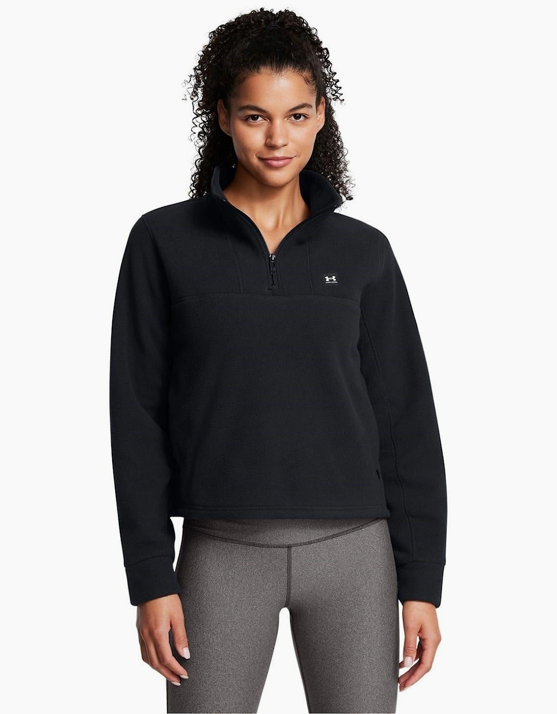 Zip Neck Long Sleeve Sweatshirt