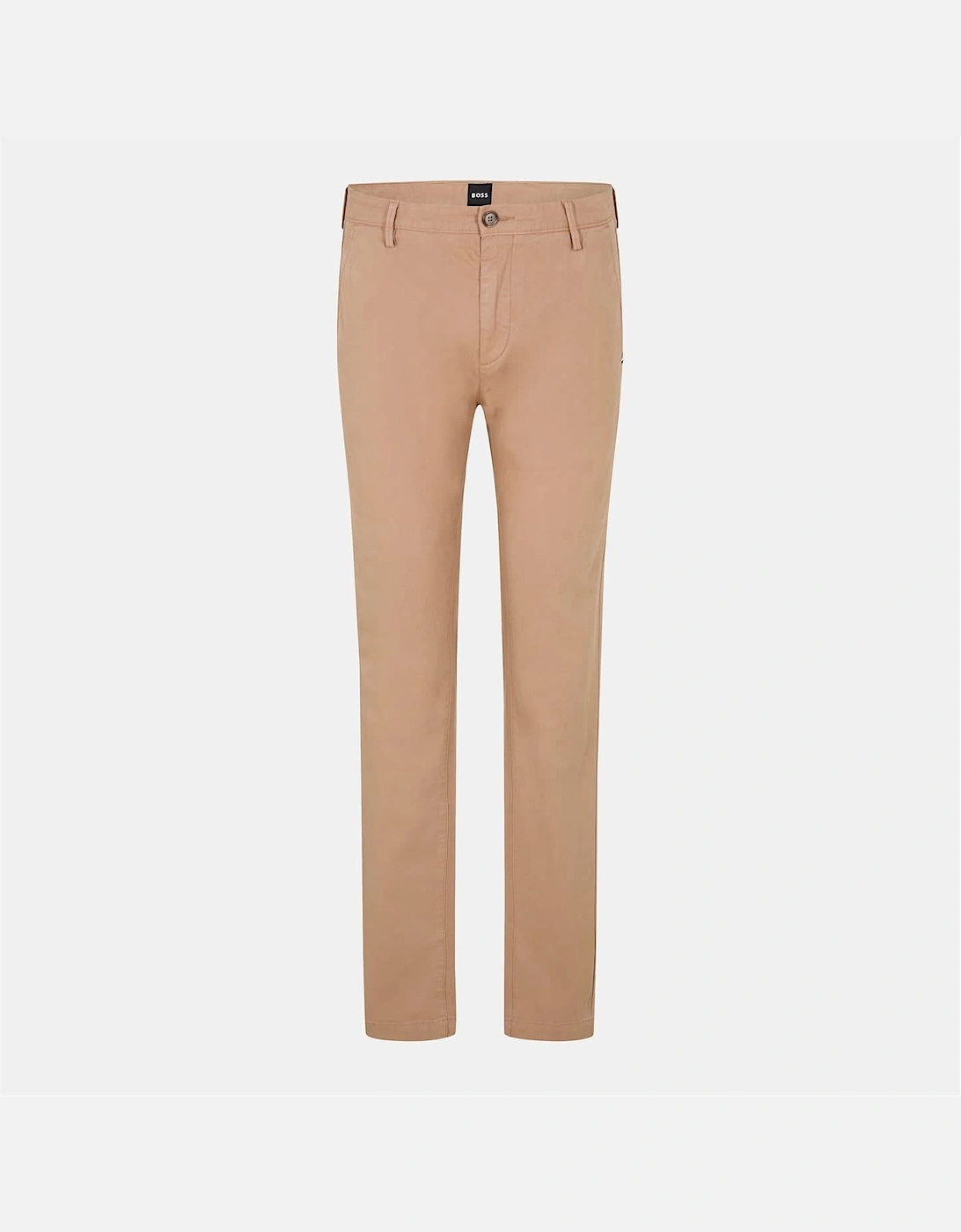 Hugo Boss Men's Cream Rice3 Solid Patterned Straight Chinos - Size: 36W R