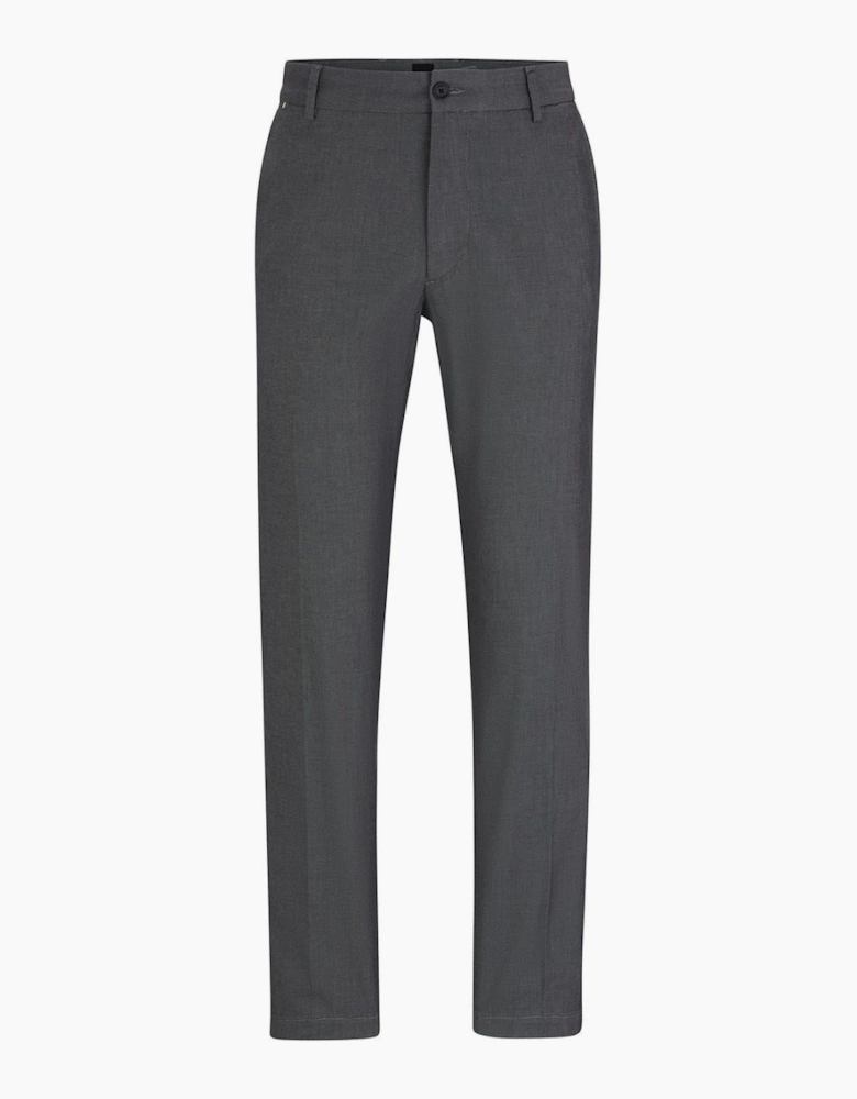 Kane Solid Patterned Straight Trousers