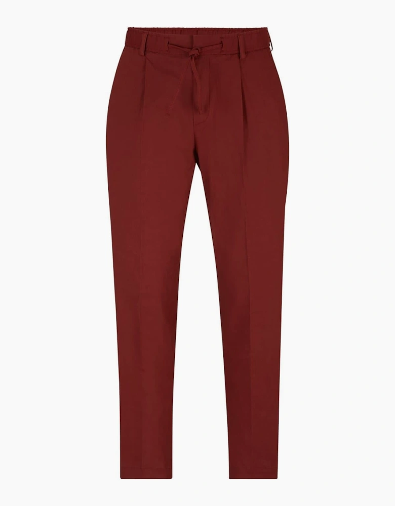 Perin Solid Patterned Straight Trousers
