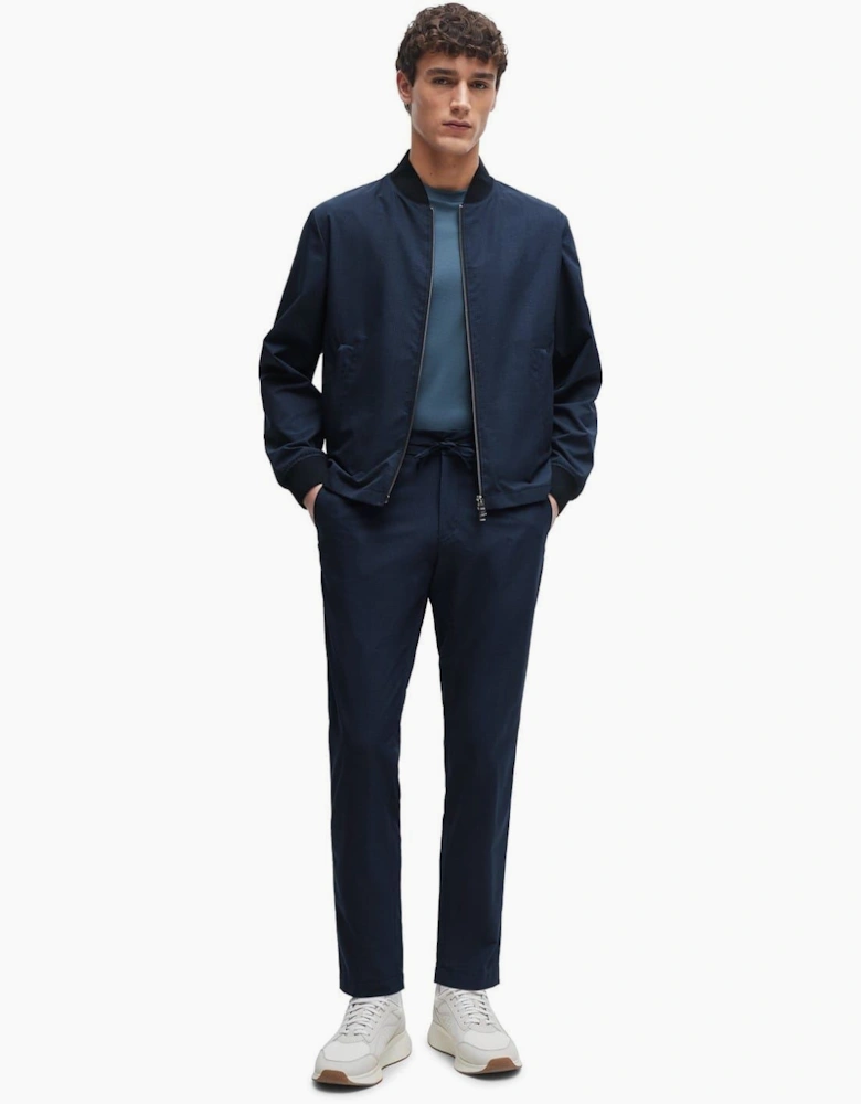 Genius Solid Patterned Straight Pants