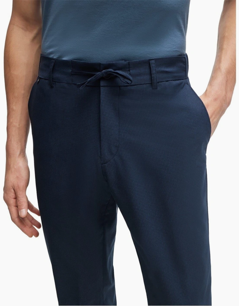 Genius Solid Patterned Straight Pants