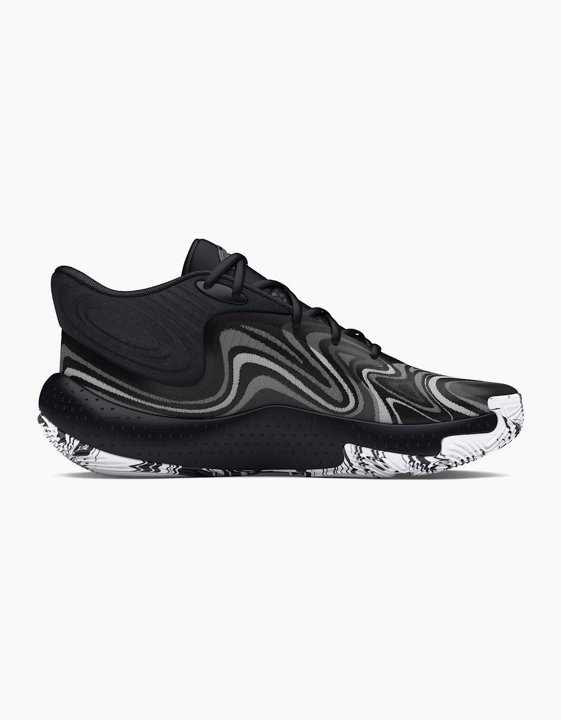UA Spawn 6 Mid Basketball Graphic Print Lace-Up Trainers