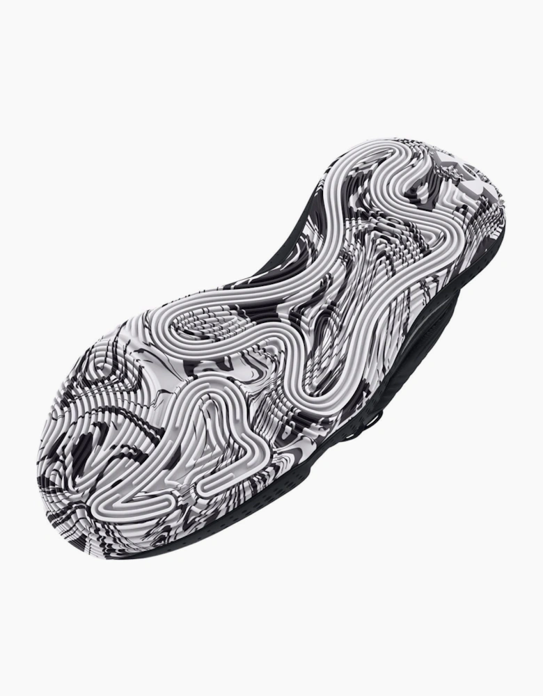 UA Spawn 6 Mid Basketball Graphic Print Lace-Up Trainers