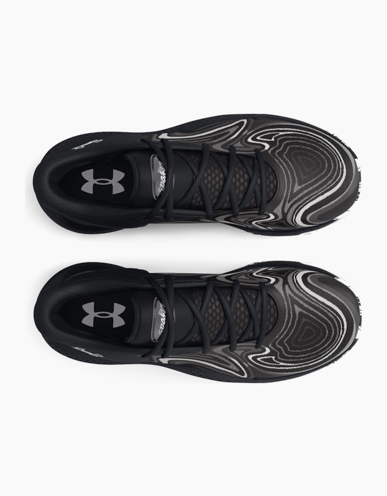 UA Spawn 6 Mid Basketball Graphic Print Lace-Up Trainers