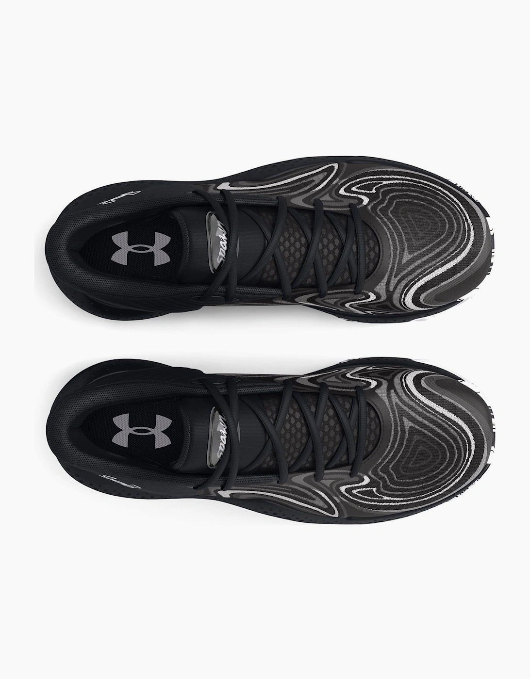UA Spawn 6 Mid Basketball Graphic Print Lace-Up Trainers