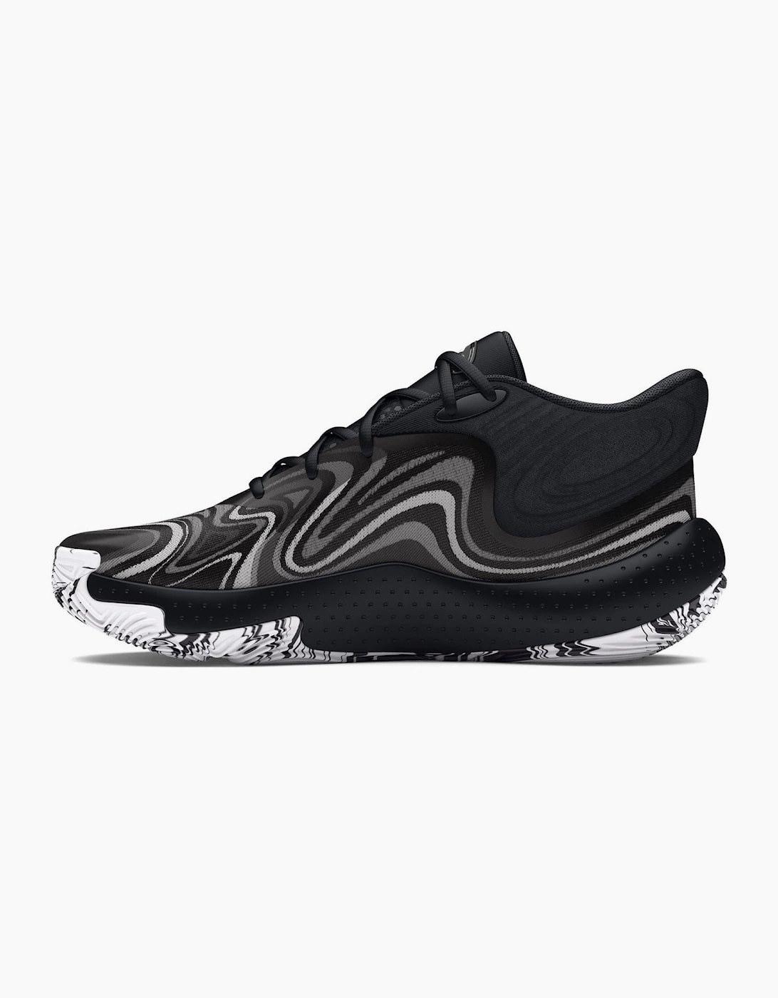 UA Spawn 6 Mid Basketball Graphic Print Lace-Up Trainers