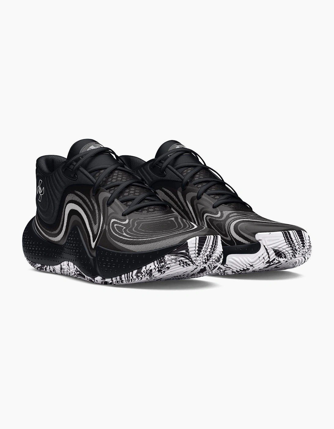 UA Spawn 6 Mid Basketball Graphic Print Lace-Up Trainers