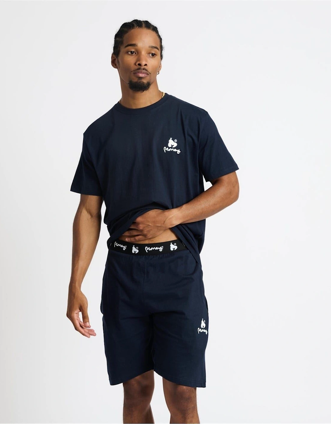 Lounger Elasticated Short Twin Set