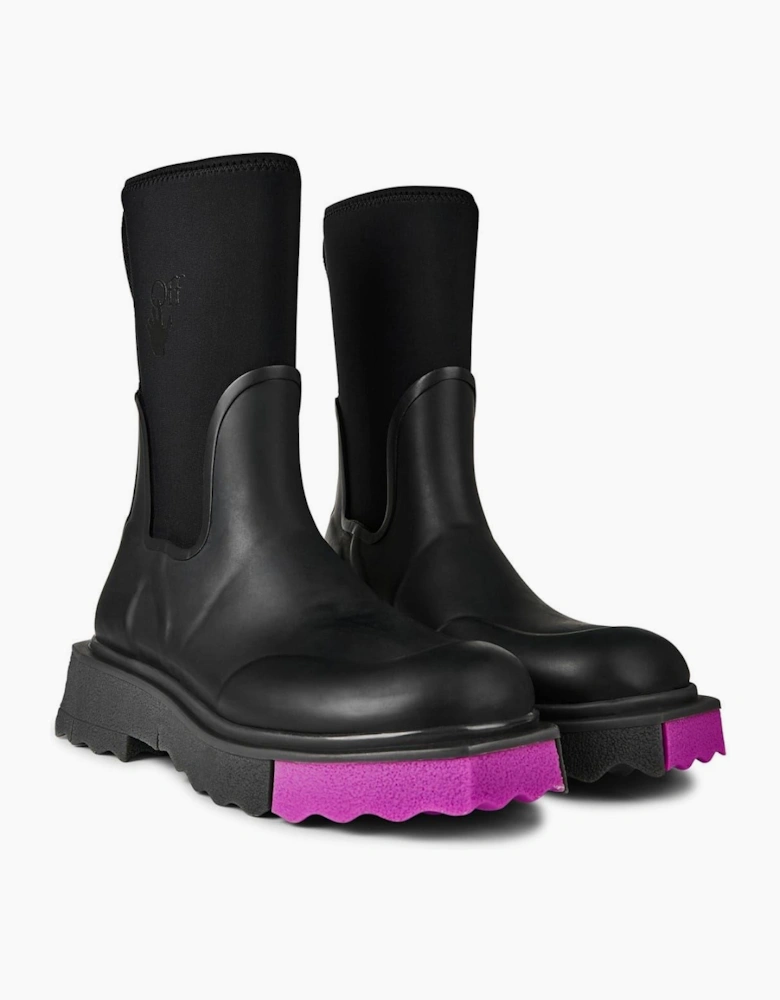 Rain Boot Block Heel Flats