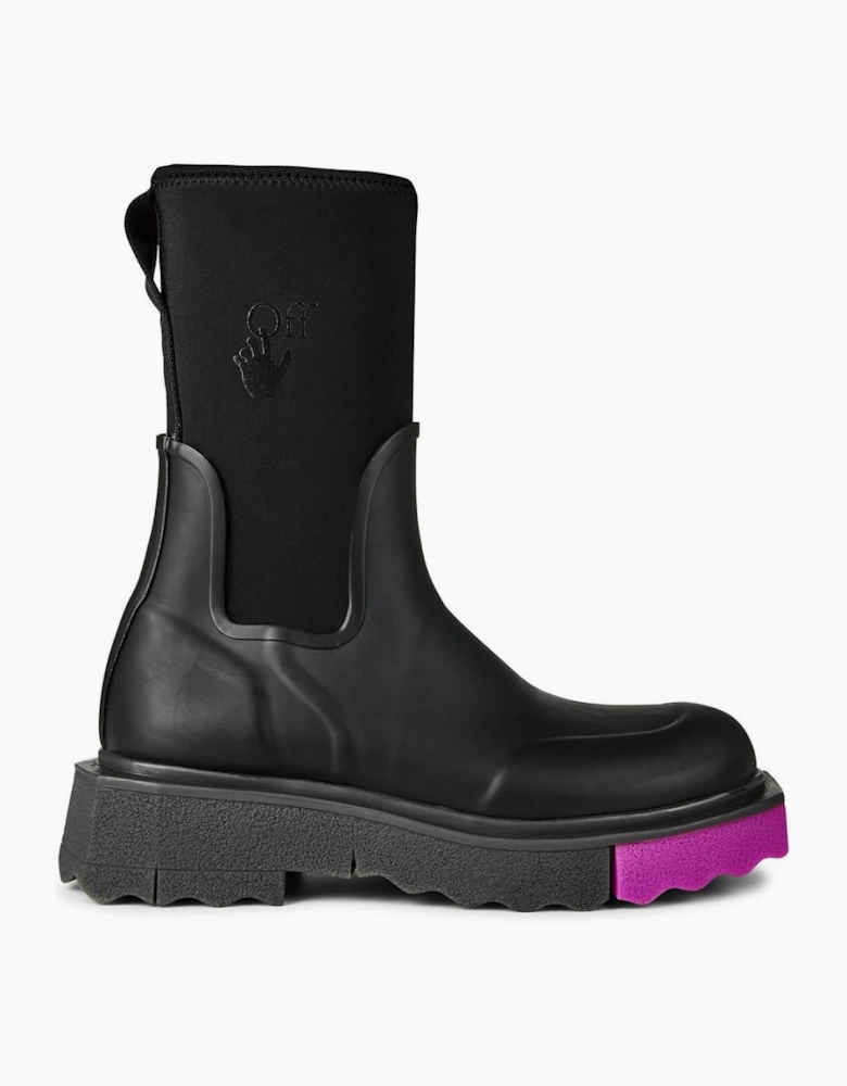 Rain Boot Block Heel Flats