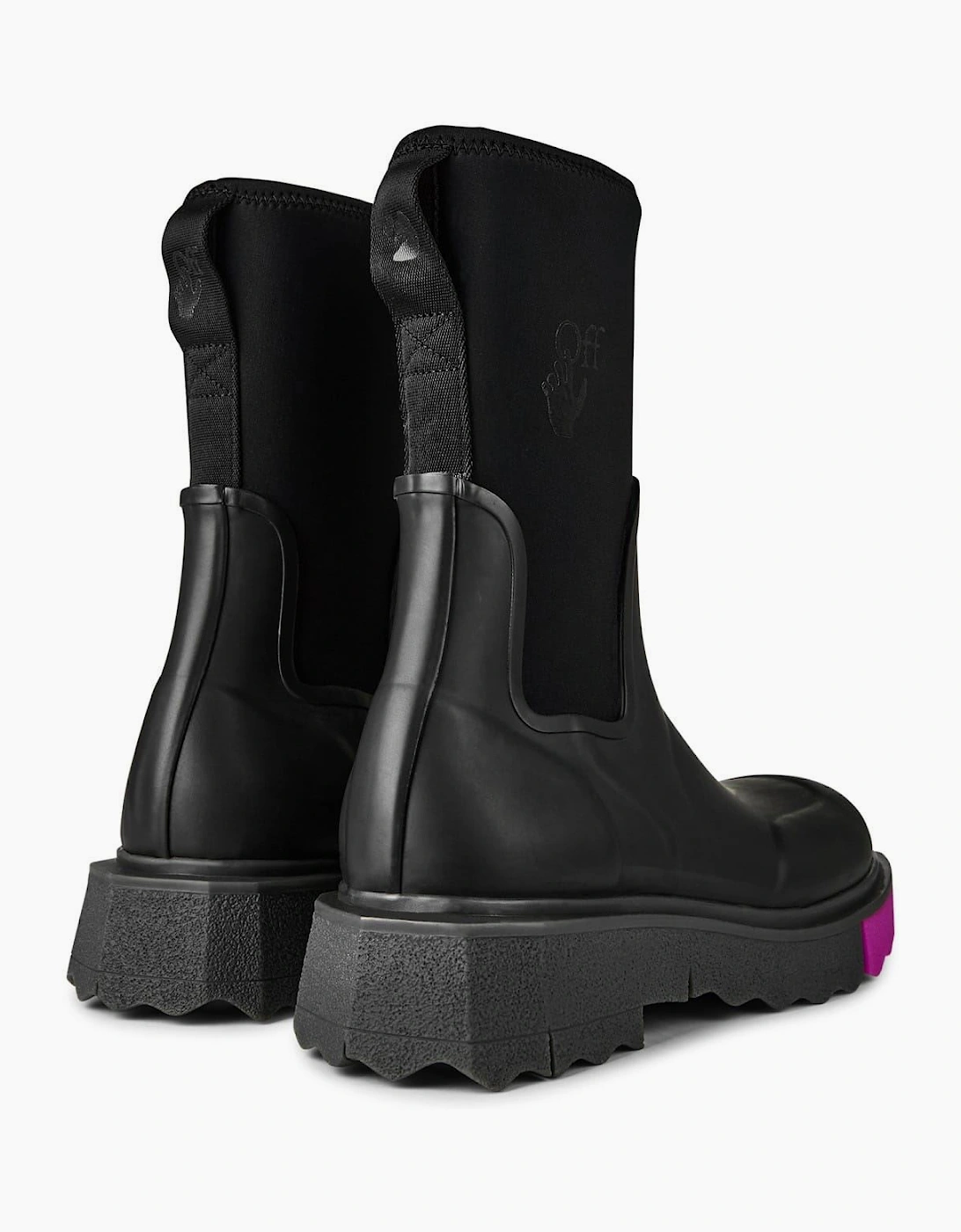 Rain Boot Block Heel Flats