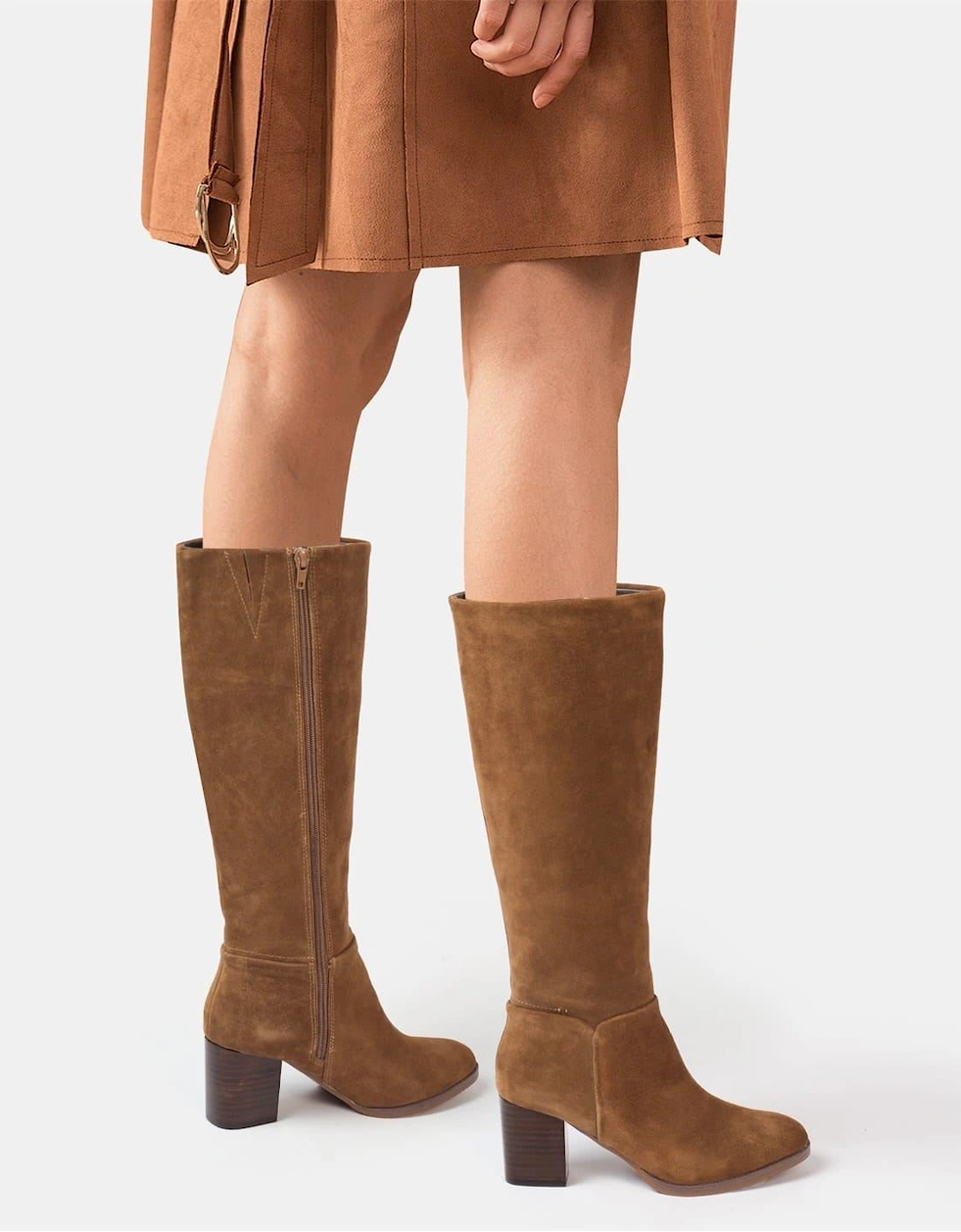 Suede Knee High Boot Ladies