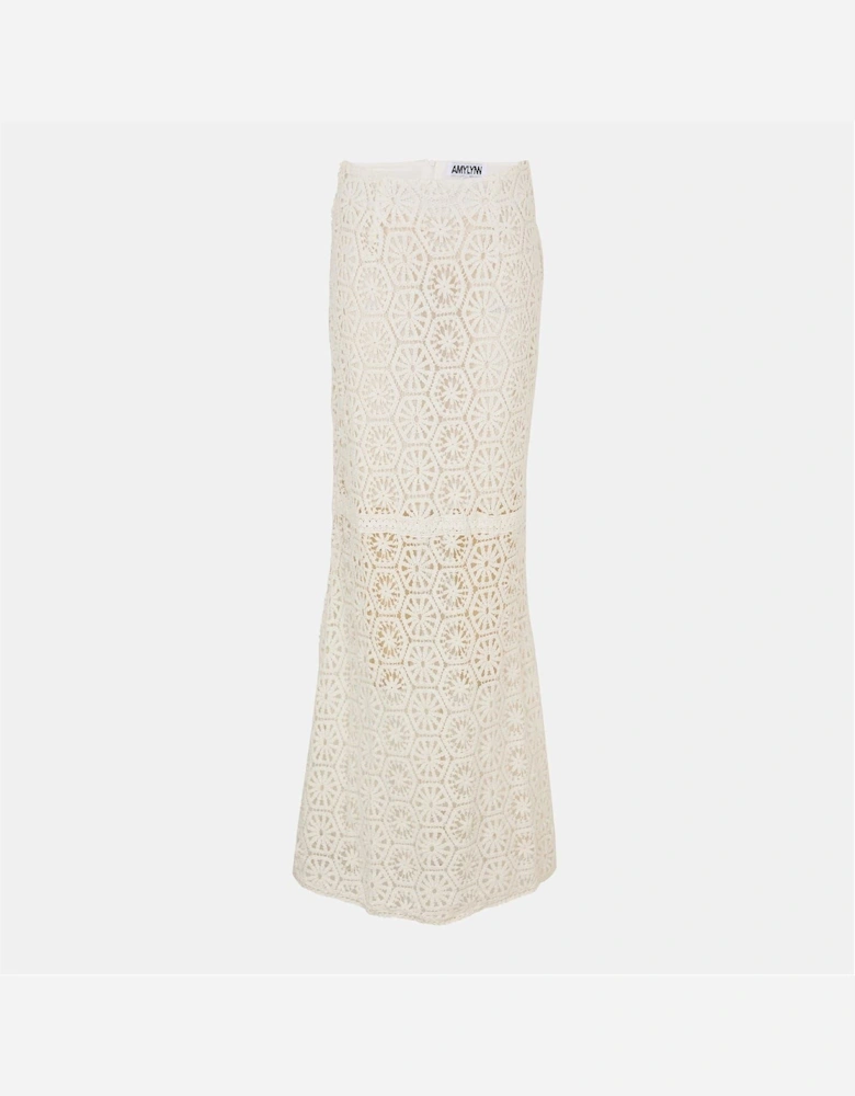 Crht Maxi Trumpet Crochet Skirt