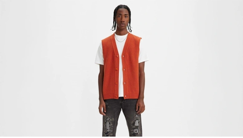 Button Down Regular Fit Vest