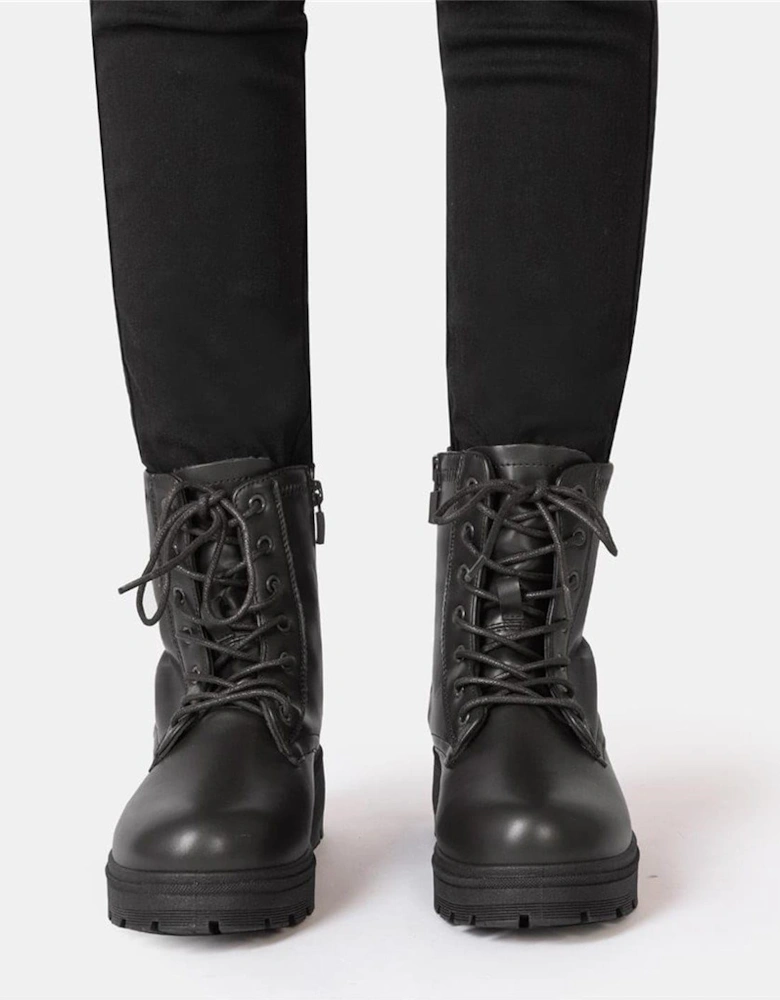 Womens Saw It First Biker Ankle Boots