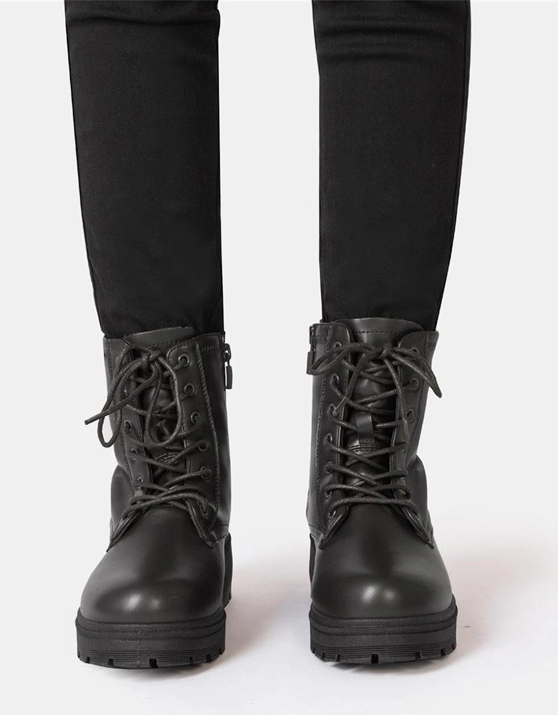 Womens Saw It First Biker Ankle Boots