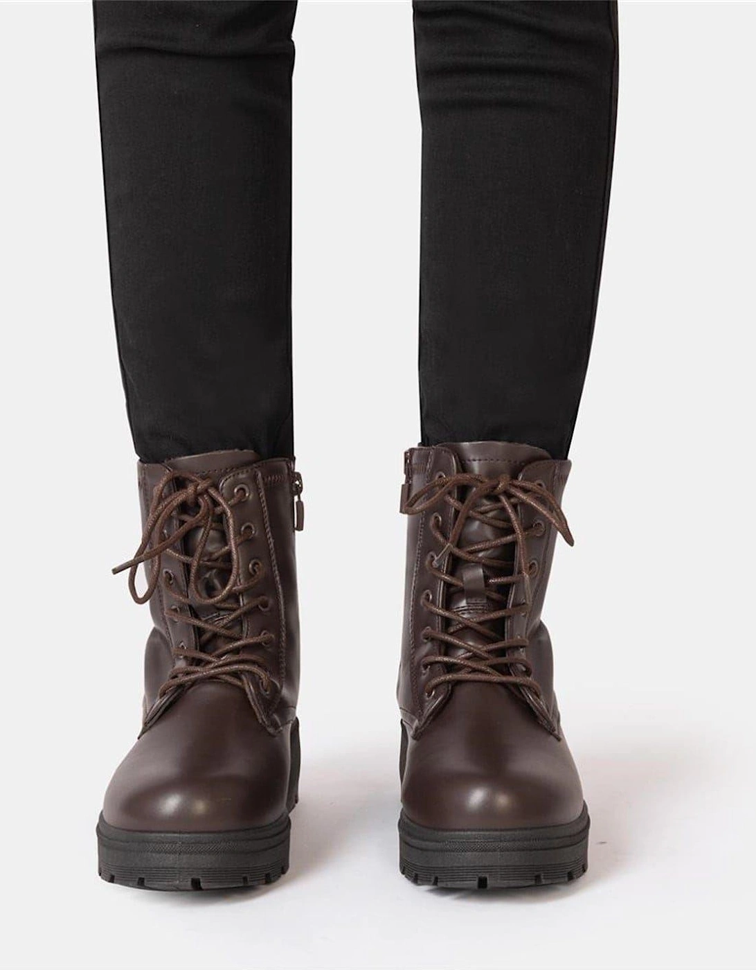 Womens Saw It First Biker Ankle Boots