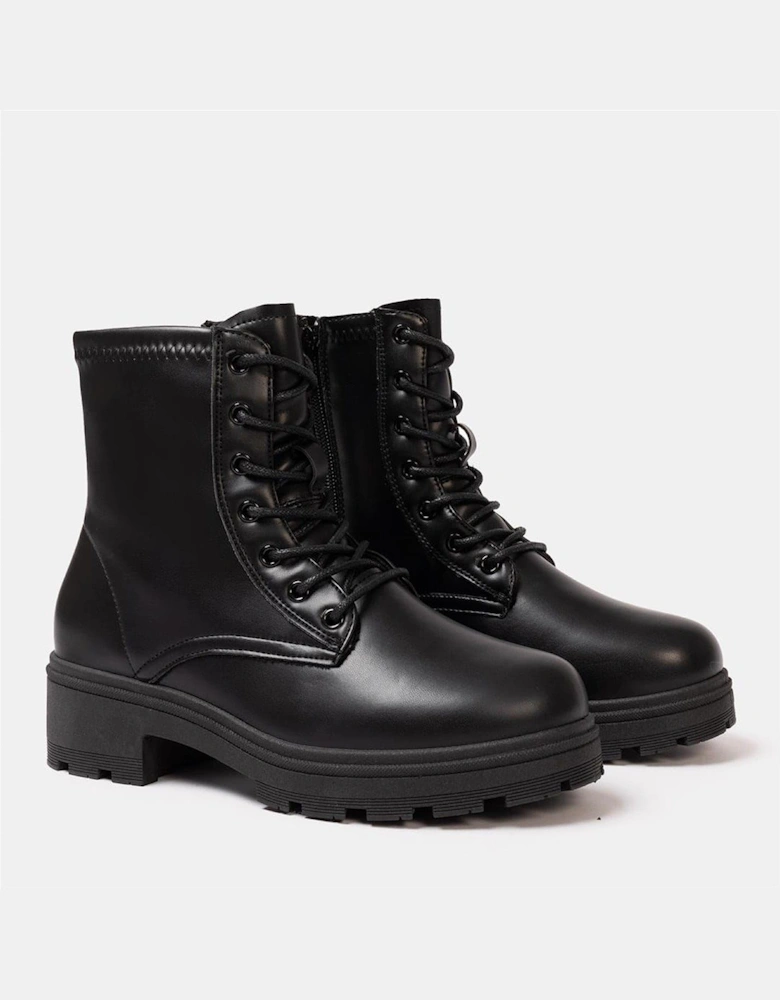 Womens Saw It First Biker Ankle Boots