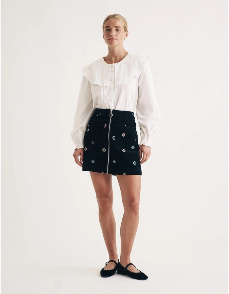 Dalong Mini Floral Patterned A-Line Skirt