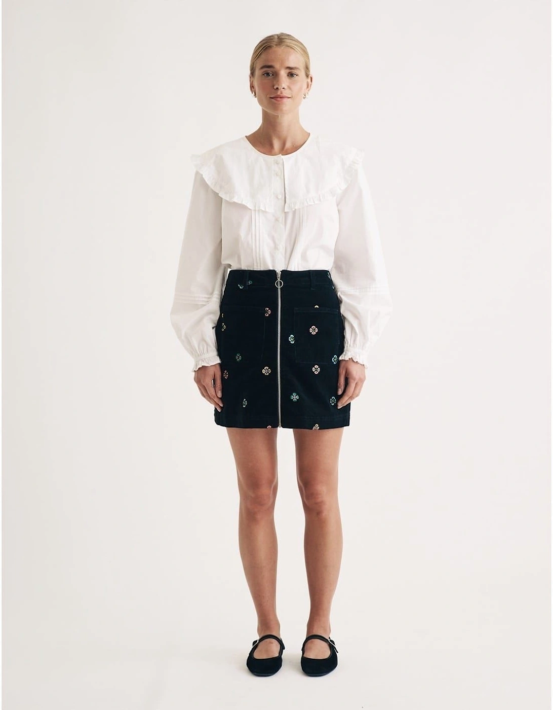 Dalong Mini Floral Patterned A-Line Skirt