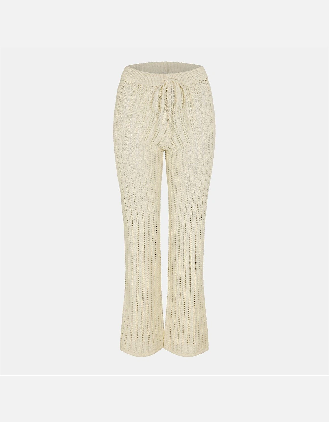 Ribbed Flared Pajama Pants, 2 of 1