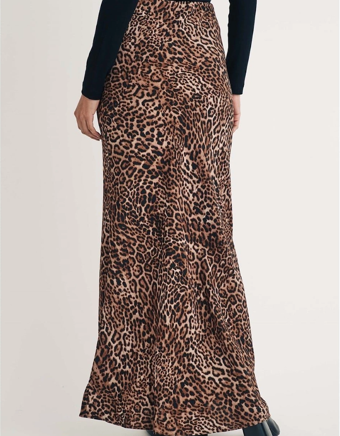 Pytn Animal Patterned Maxi Trumpet Skirt